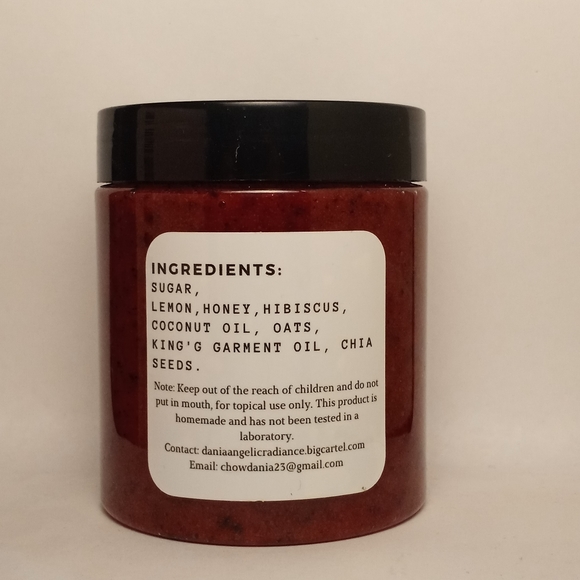 Handmade all natural hibiscus sugar scub - Picture 2 of 2